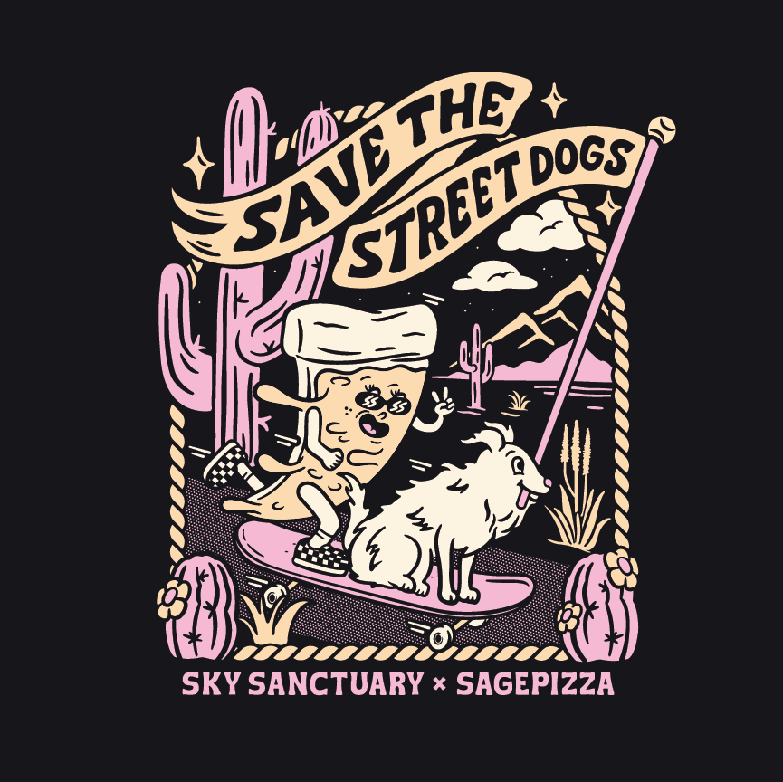 Sky Sanctuary x Sage Pizza T-shirt