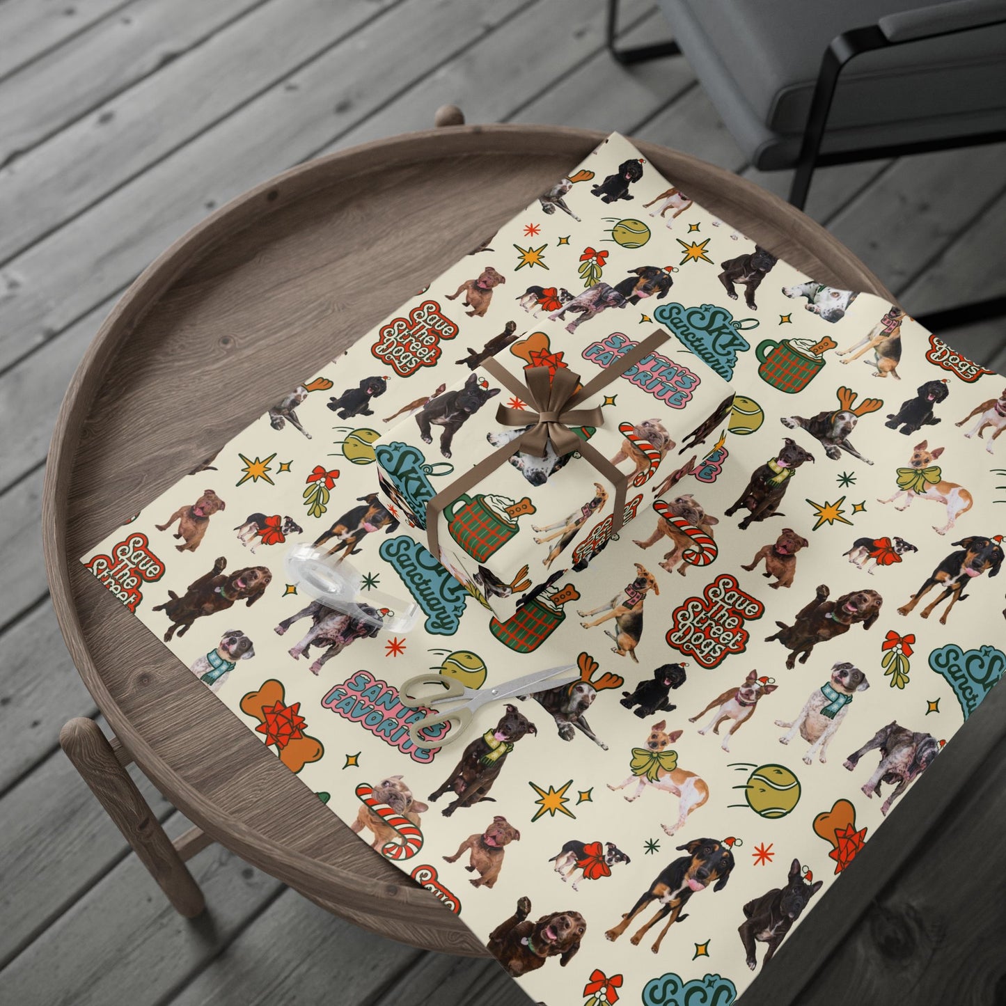 Street Dog Wrapping Paper
