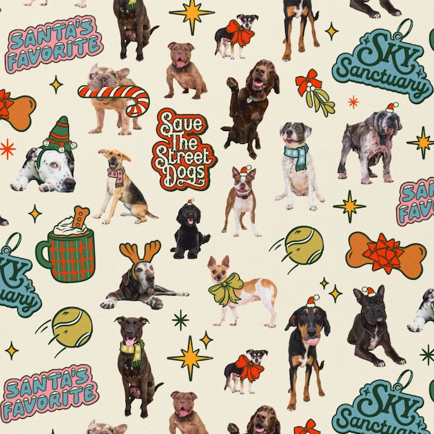 Street Dog Wrapping Paper